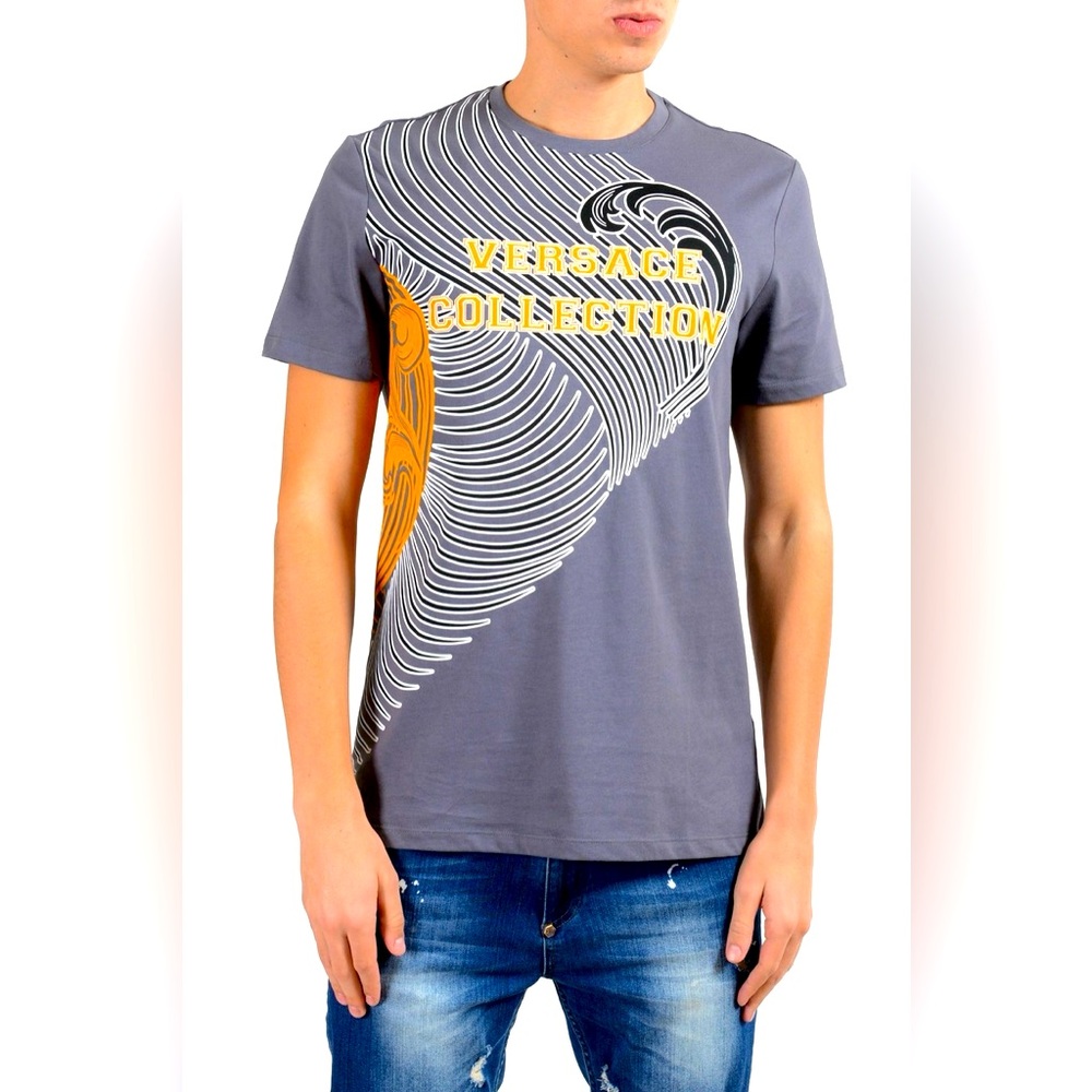 Authentic Versace Collection Men Graphic T-shirt Medium